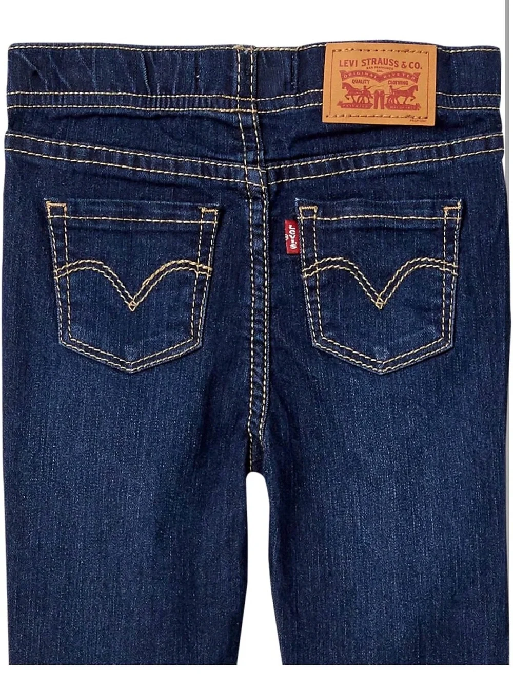 Levi's Baby Girls' Long Sleeve T-shirt and Jeans 2-piece Set - 9M